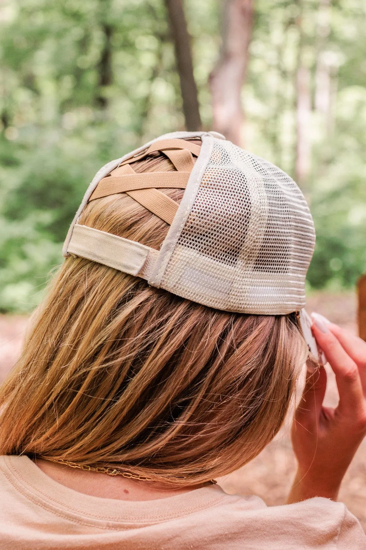 Hit Road Baseball Hat Gold Leopard