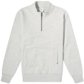 Light Grey Puma MMQ Pullover Mock Neck