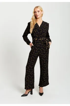 Floral Jumpsuit in Black