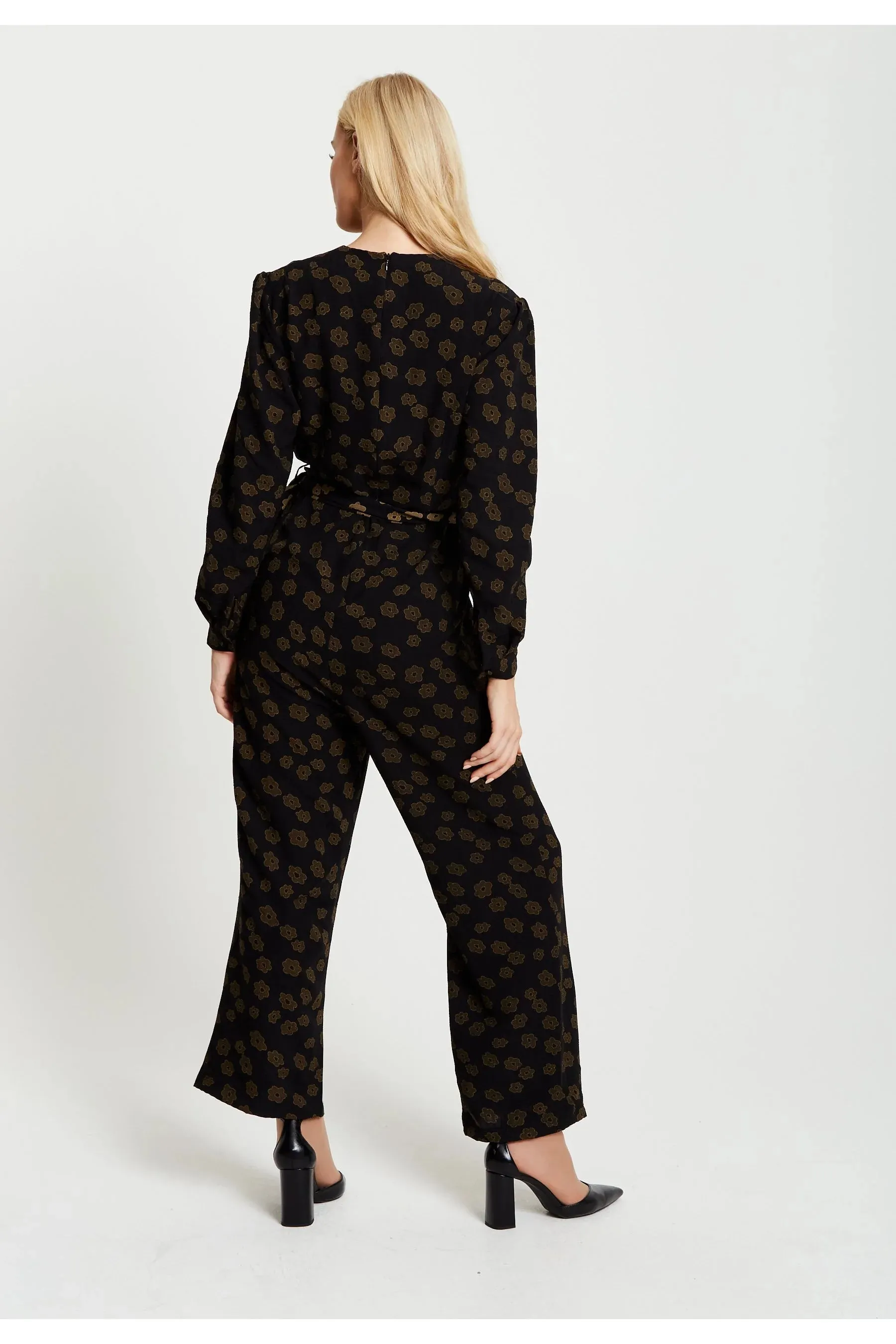 Floral Jumpsuit in Black