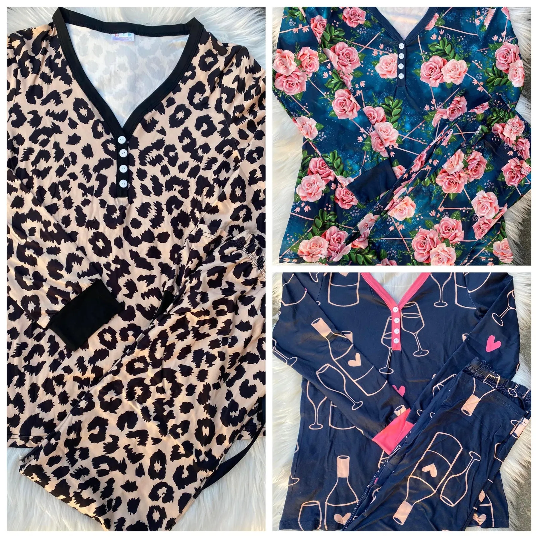 Long Sleeve Pajama Sets In Stock AND Pre-Order