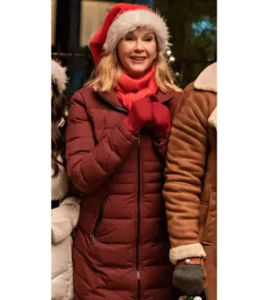 Love Hard Rebecca Staab Maroon Coat