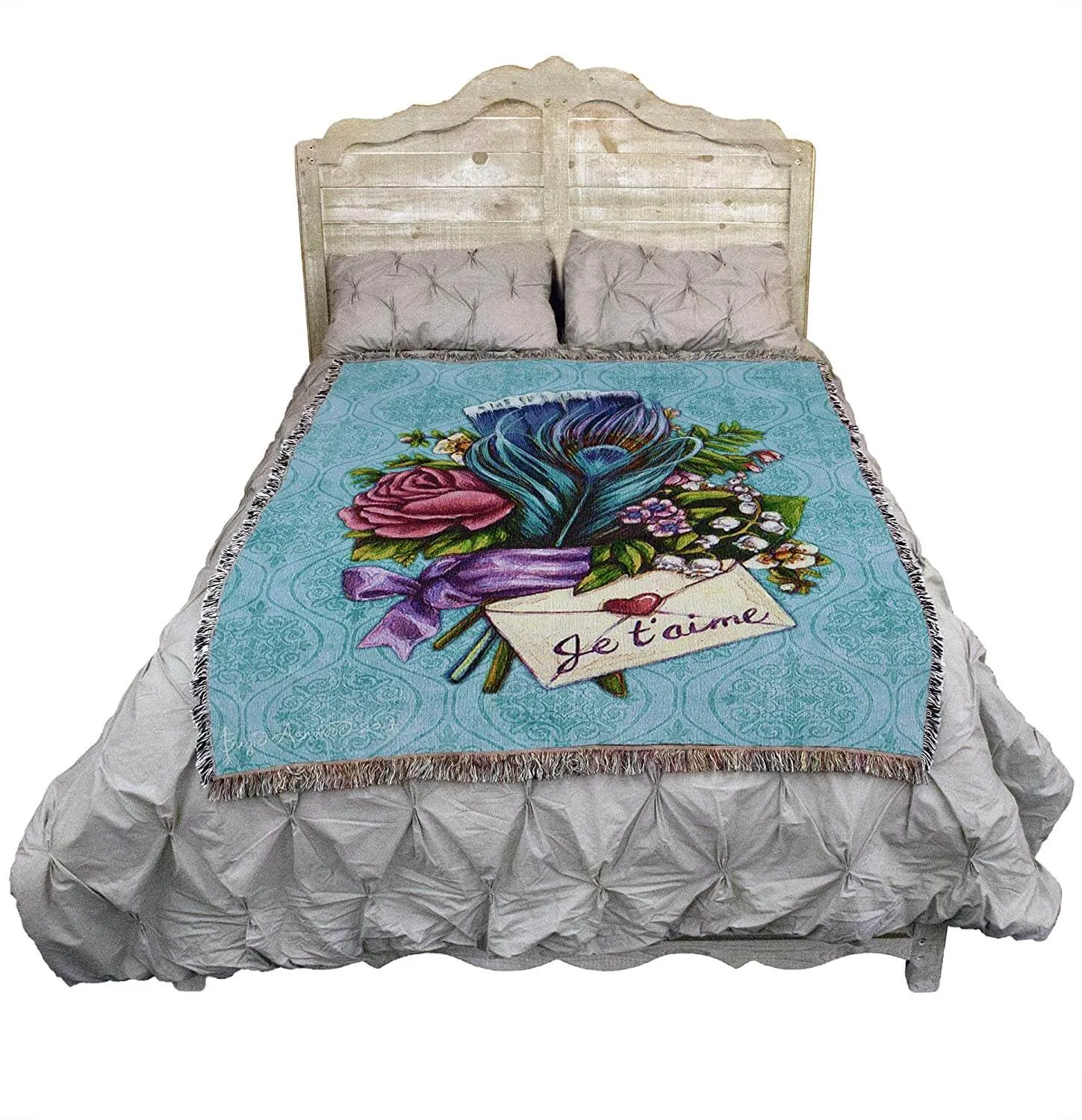 Love Letter Themed Tapestry Throw