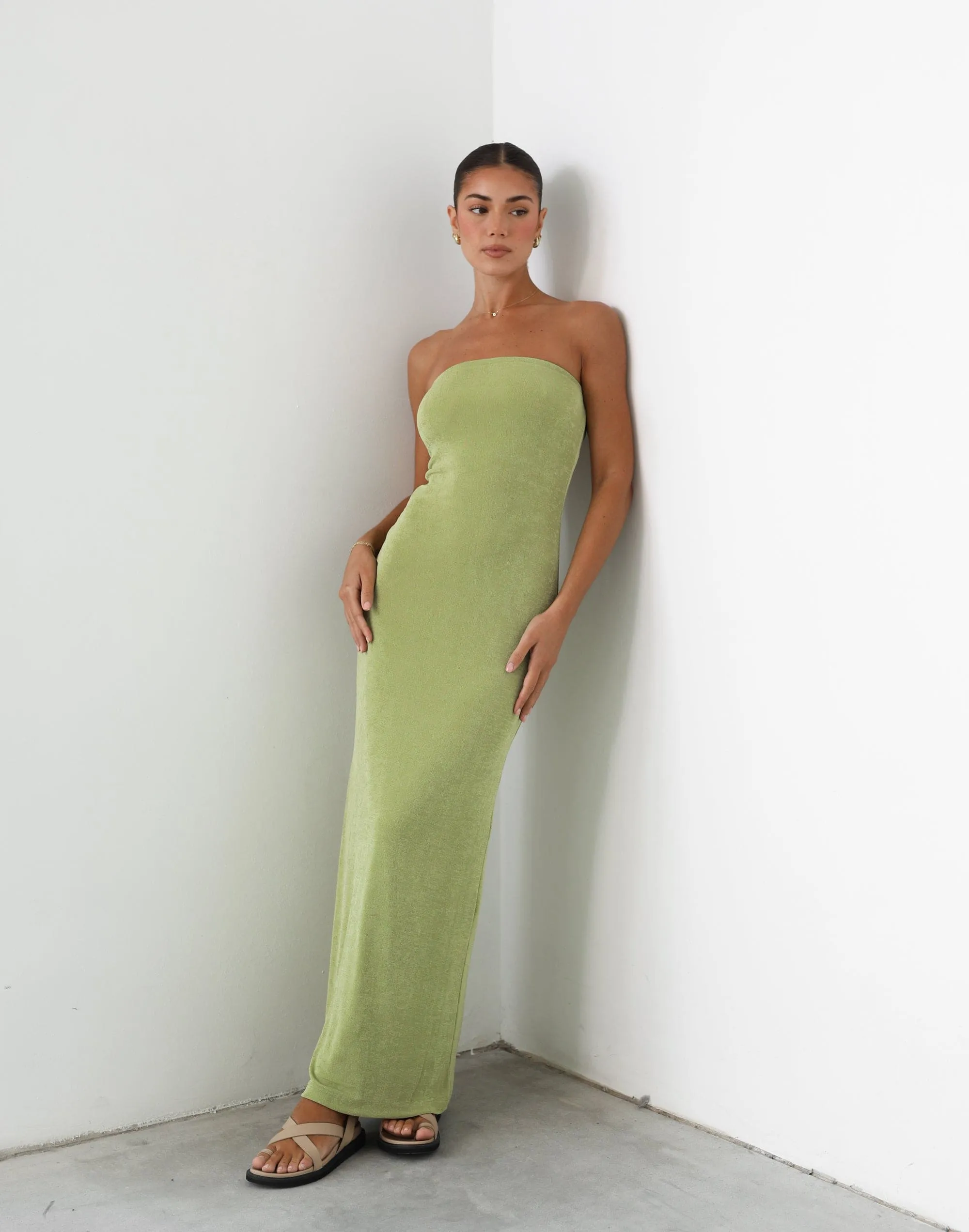 Abelle Long Dress (Lime)