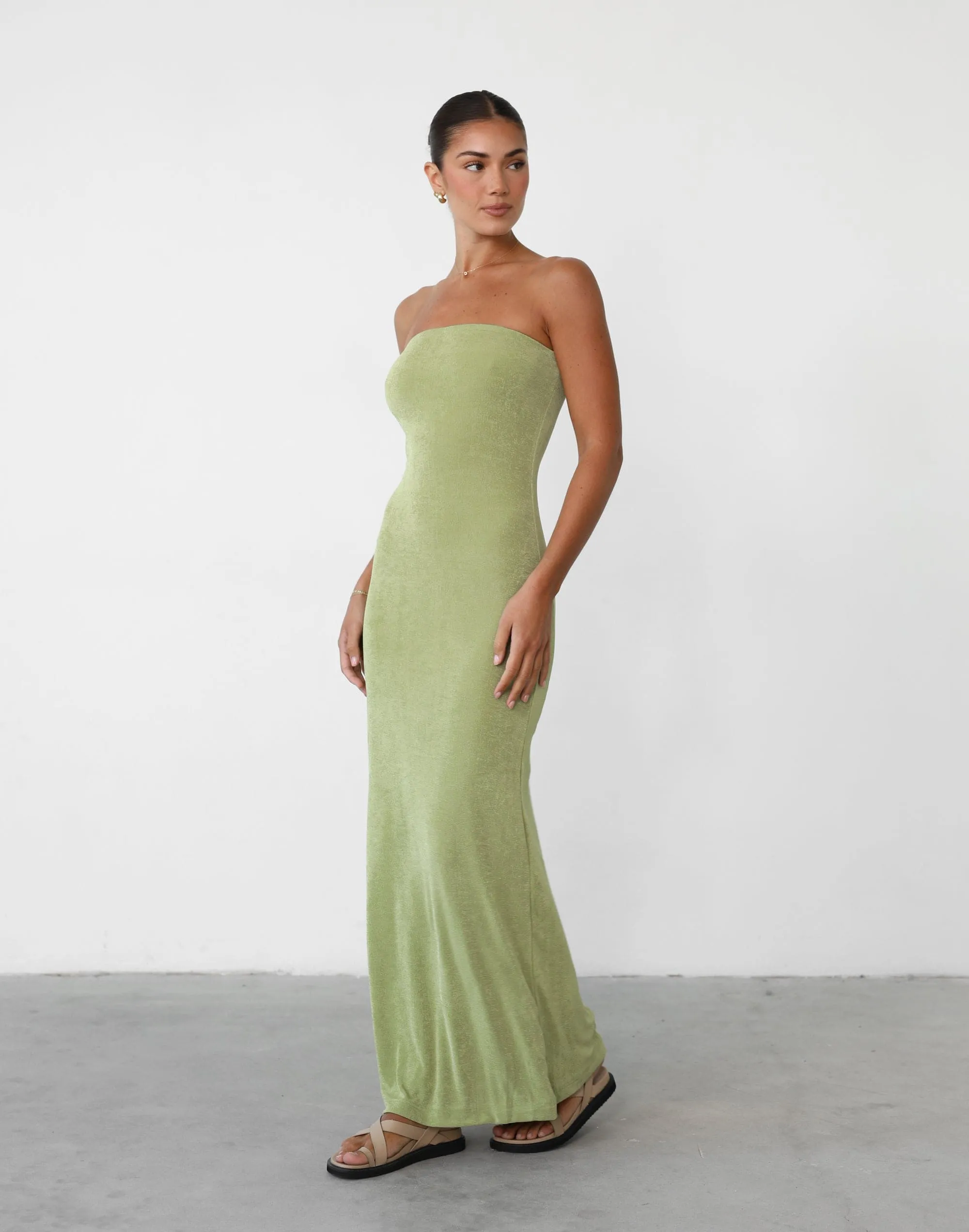 Abelle Long Dress (Lime)