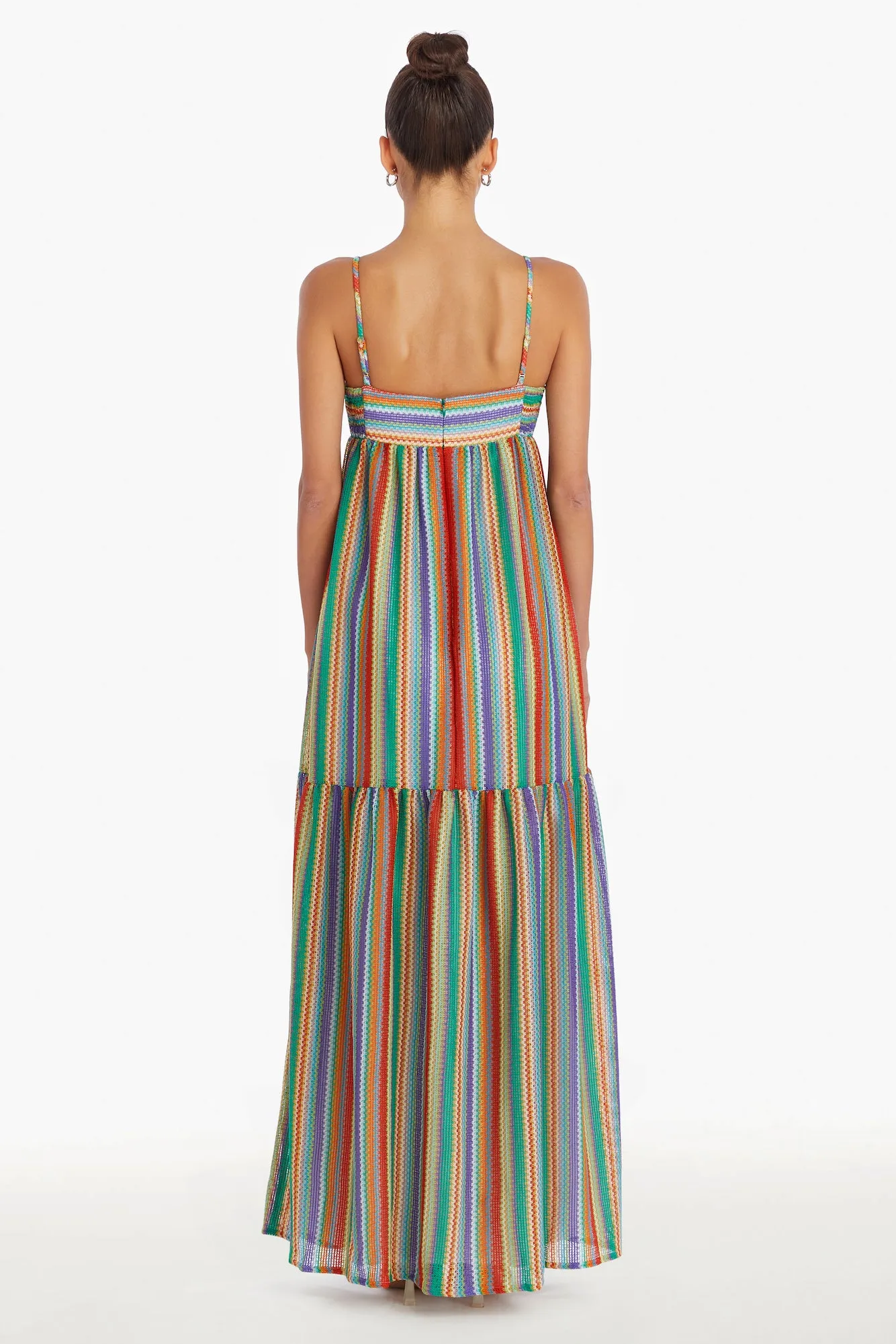 Sima Maxi Dress Rainbow Stripe