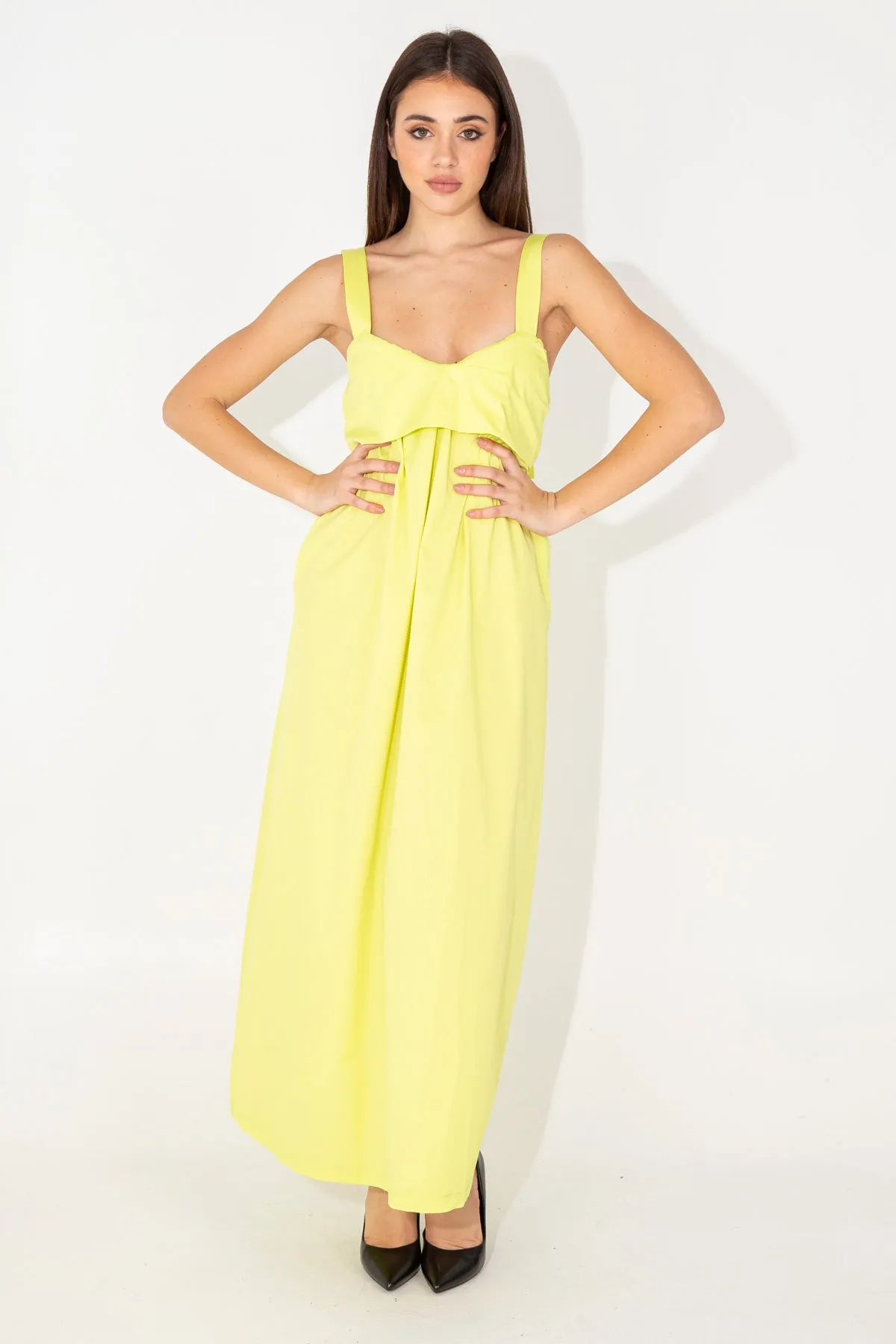 Solid Color Maxi Dress