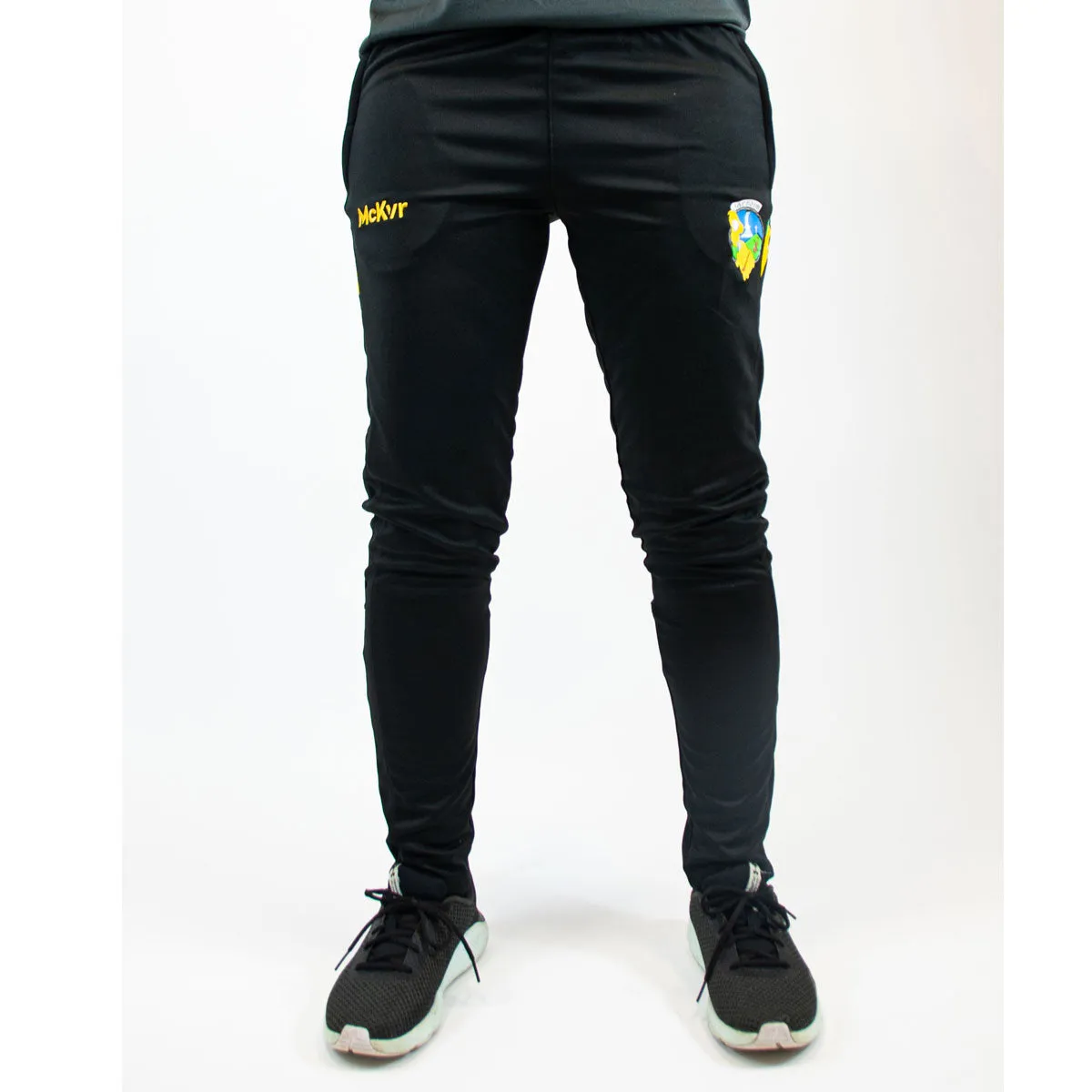 Mc Keever Leitrim GAA Official Vital Skinny Pants Adult Black Green Amber