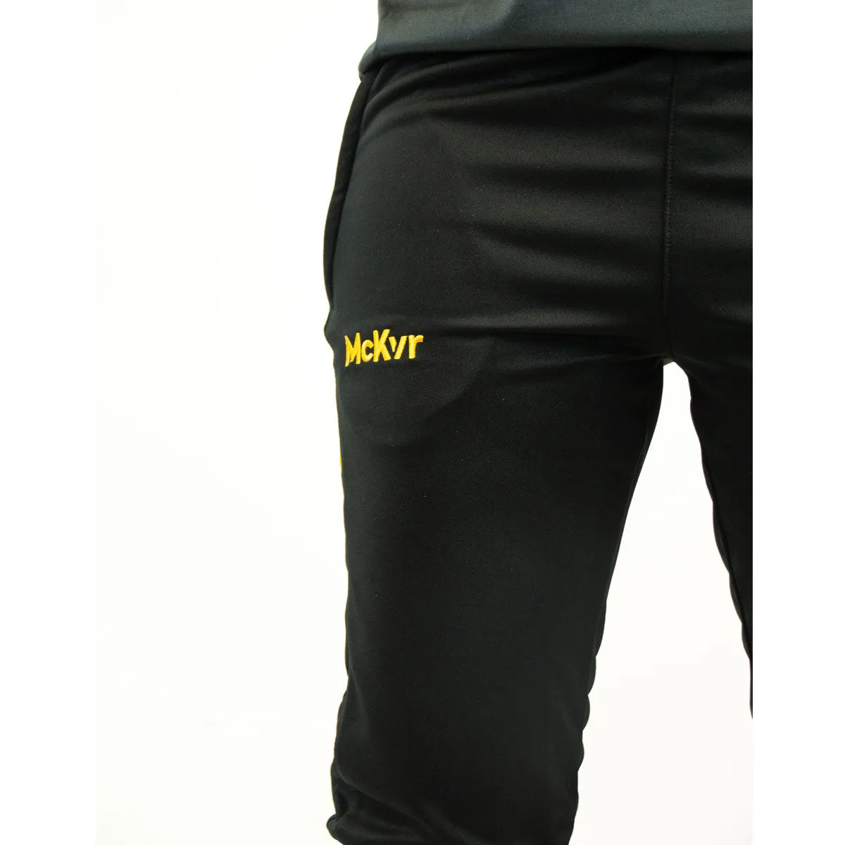 Mc Keever Leitrim GAA Official Vital Skinny Pants Adult Black Green Amber