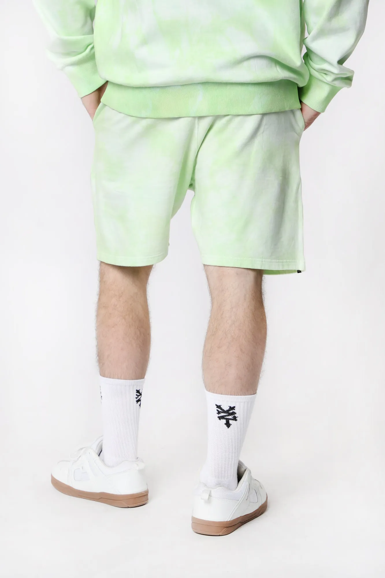 Men's Arsenic Tie-Dye Fleece Shorts