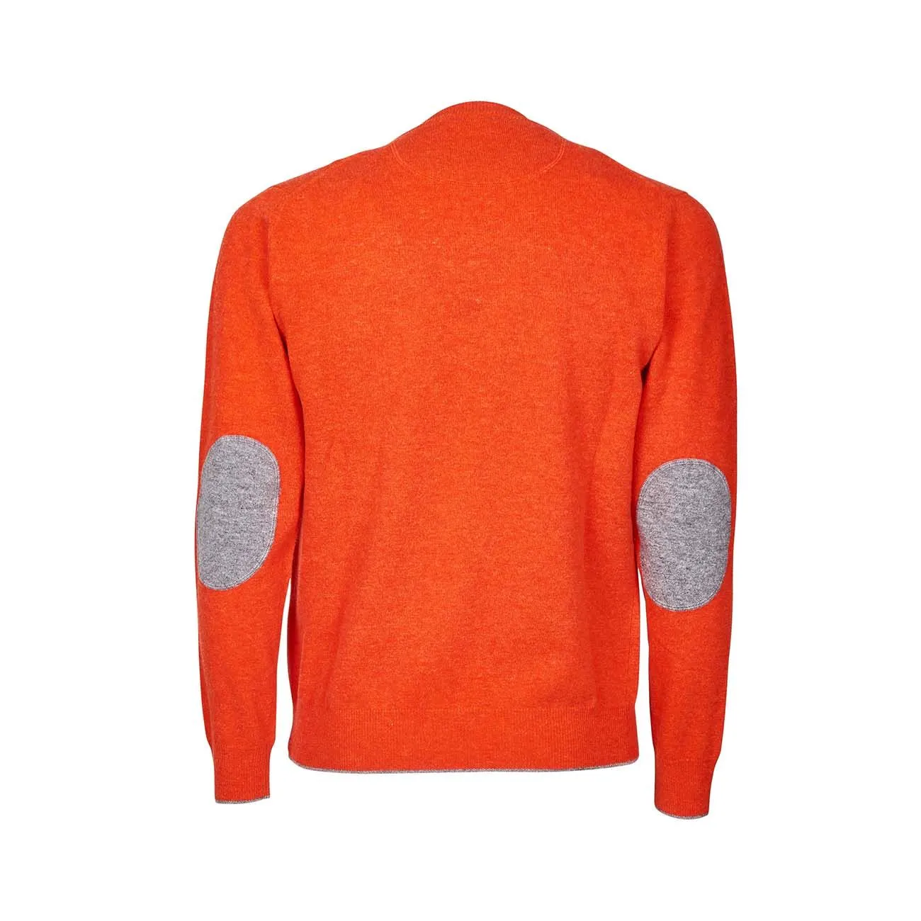 Wool Patch Pullover Men's Orange