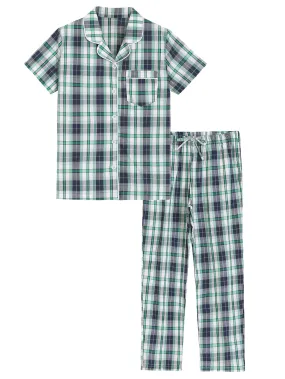 Men's Matching Pjs Couples Button Down Pajama Sets