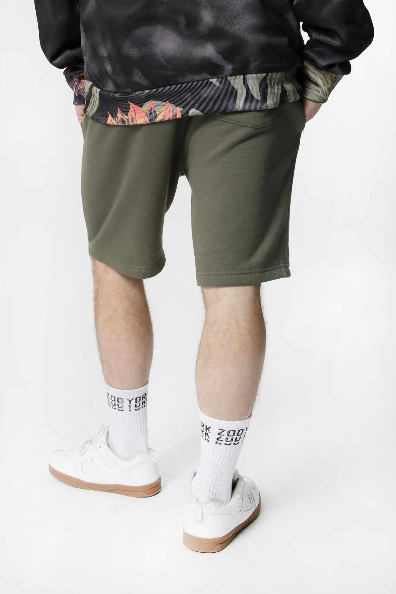 Men's Zoo York Solid Colour Fleece Shorts