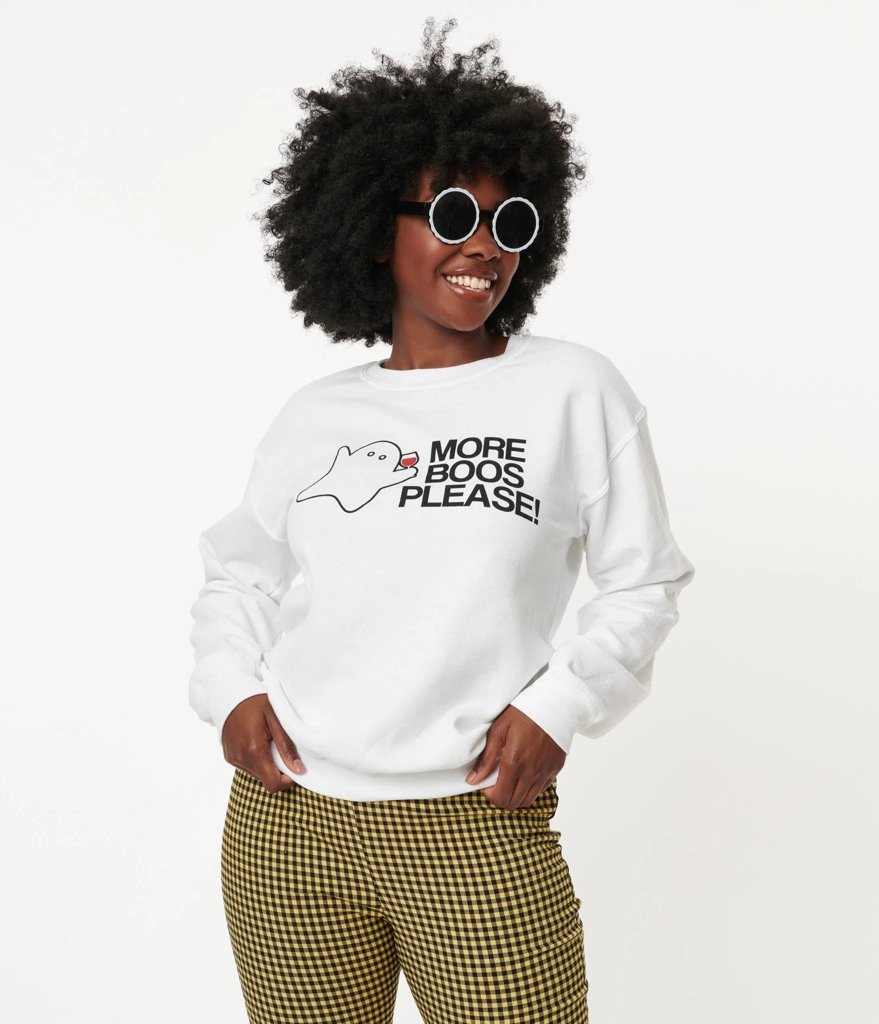 Graphic Sweatshirt More Boos Please