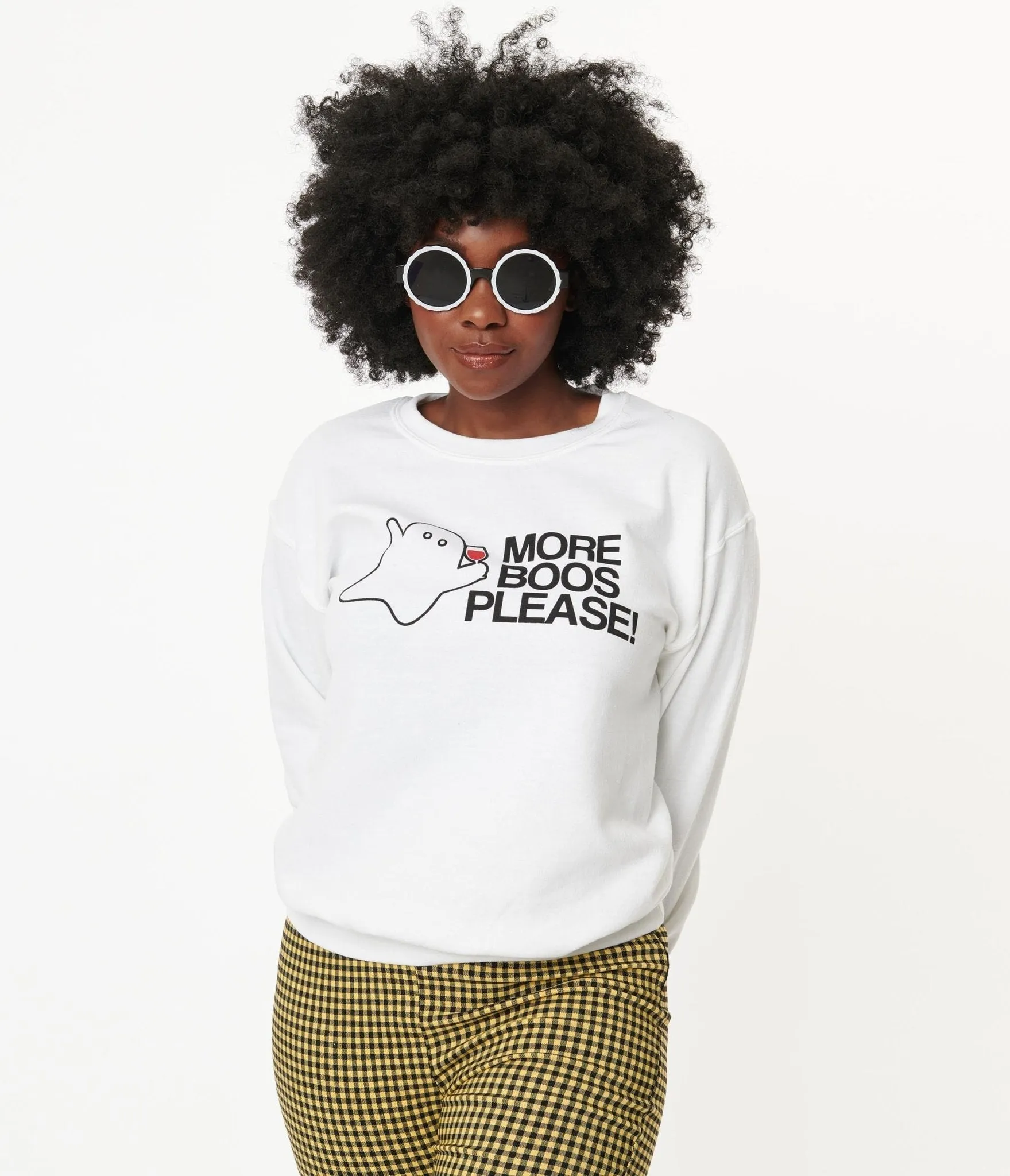 Graphic Sweatshirt More Boos Please