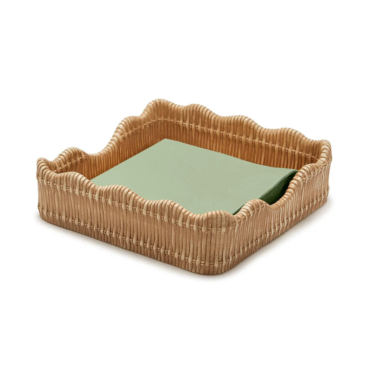 Scalloped Edge Napkin Holder