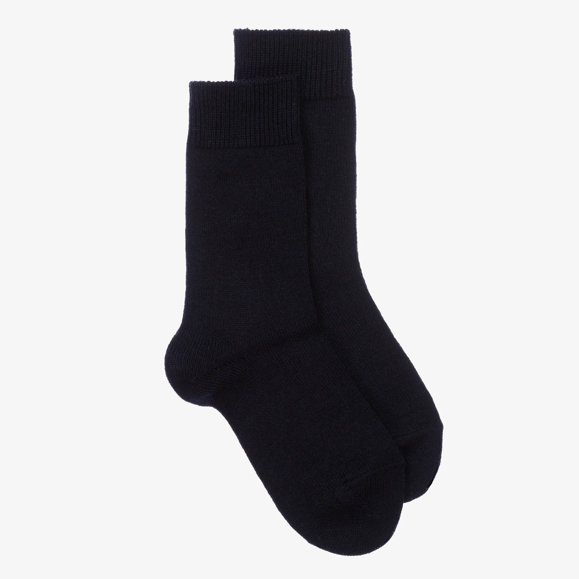 Navy Blue Wool Socks