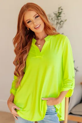 Neon Green Lizzy Top