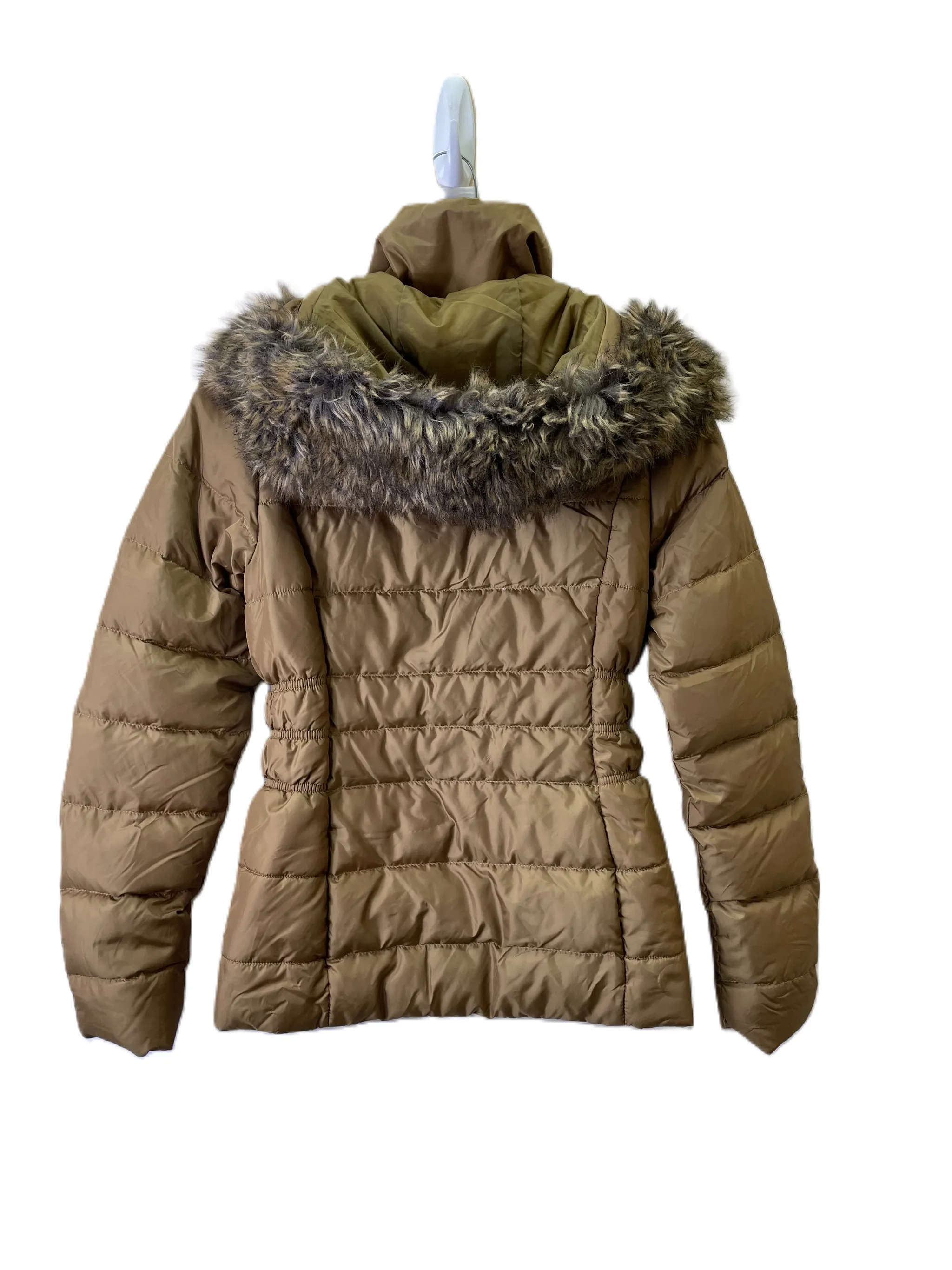 Gold Quilted Puffer Jacket By The North Face, Xs