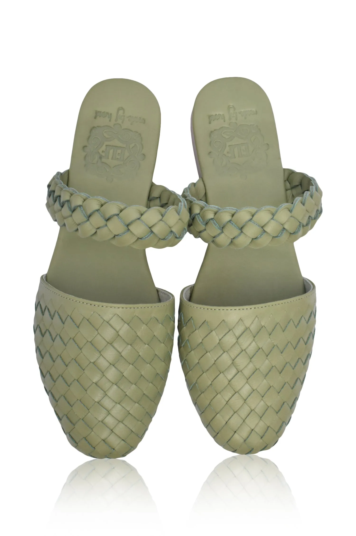 Olive Green Sea Escape Slide Sandals