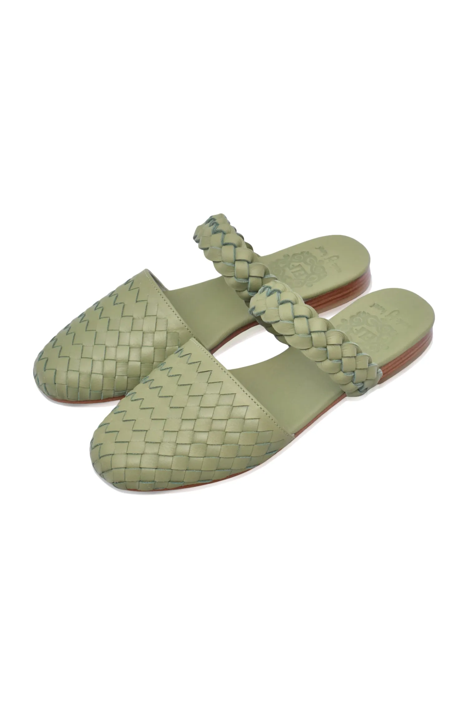 Olive Green Sea Escape Slide Sandals