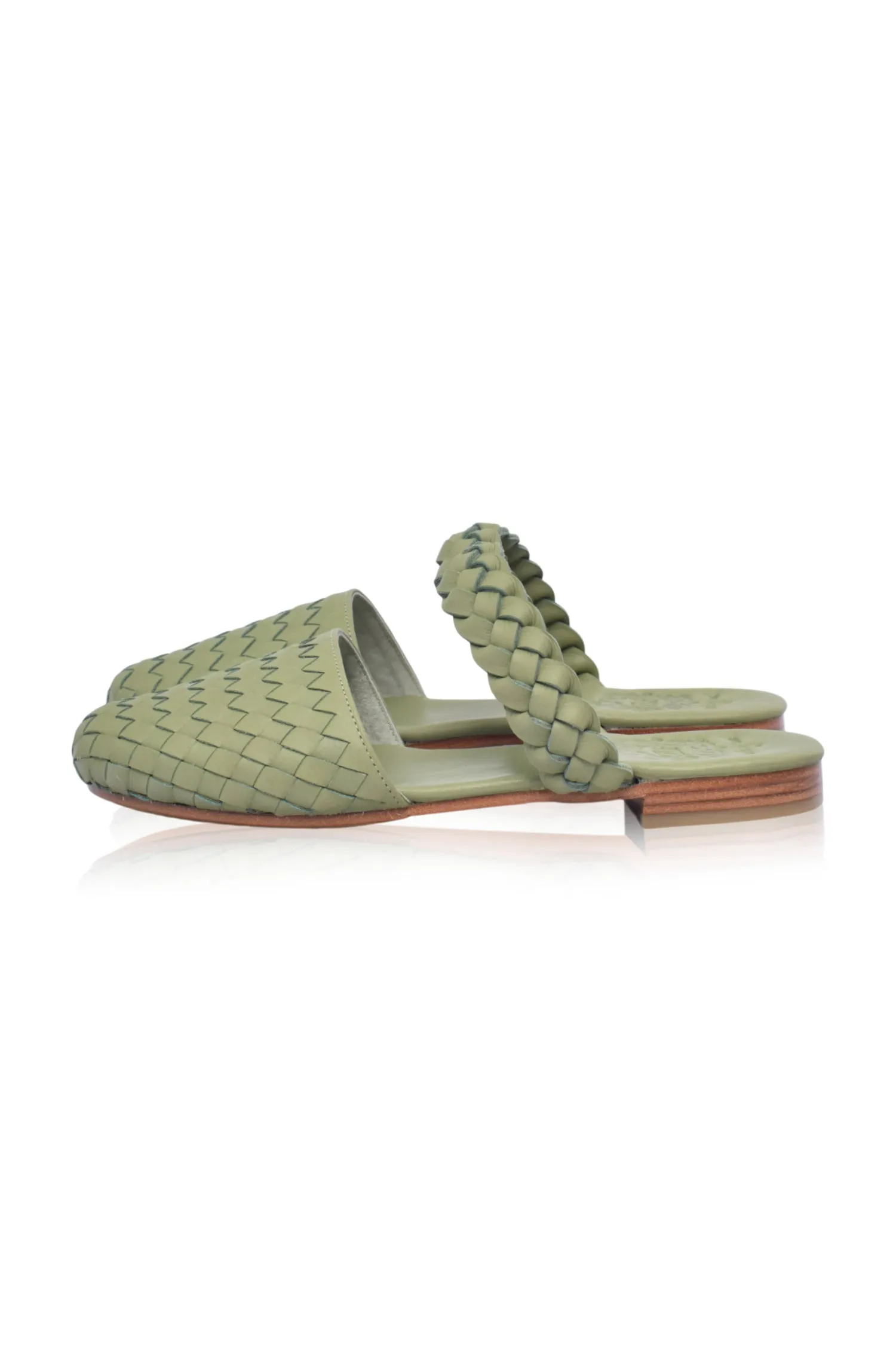 Olive Green Sea Escape Slide Sandals