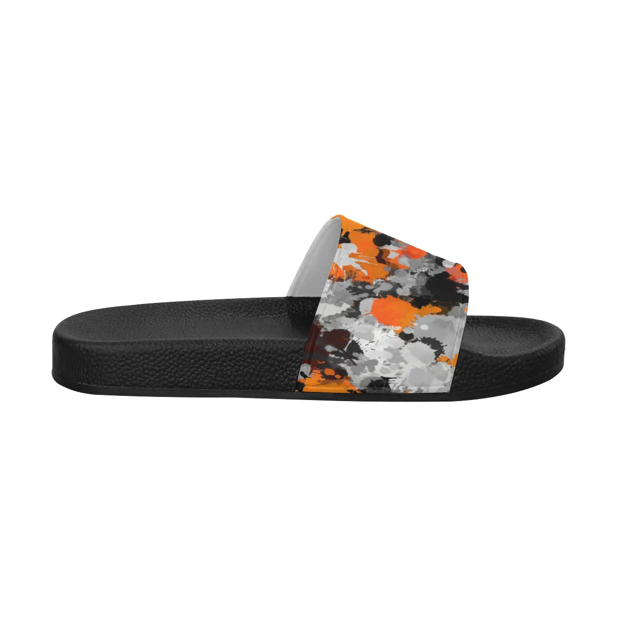 Orange Grey Men's Slide Sandals