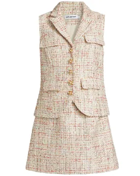 Pastel Boucle Mini Dress