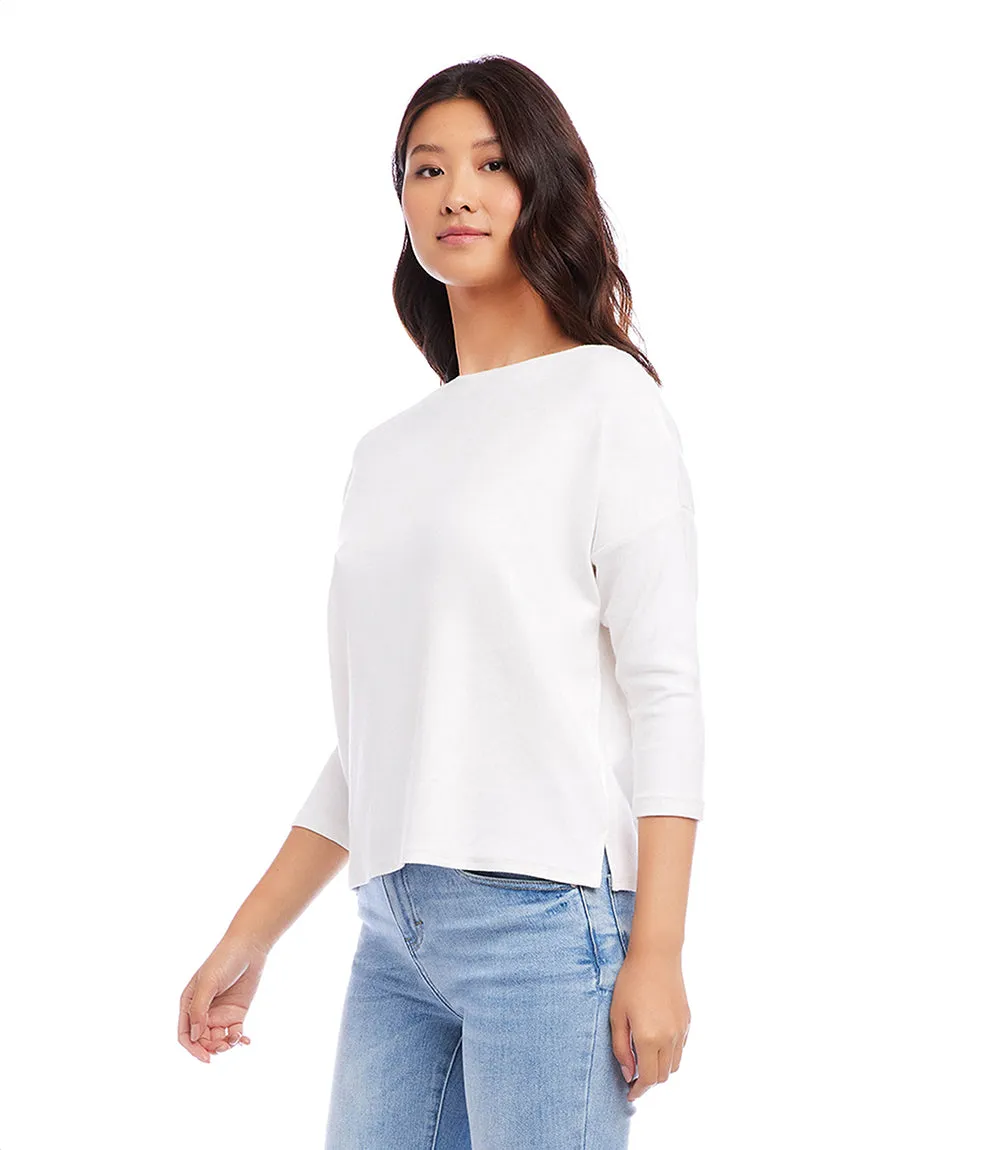 Boatneck Top in Petite Size