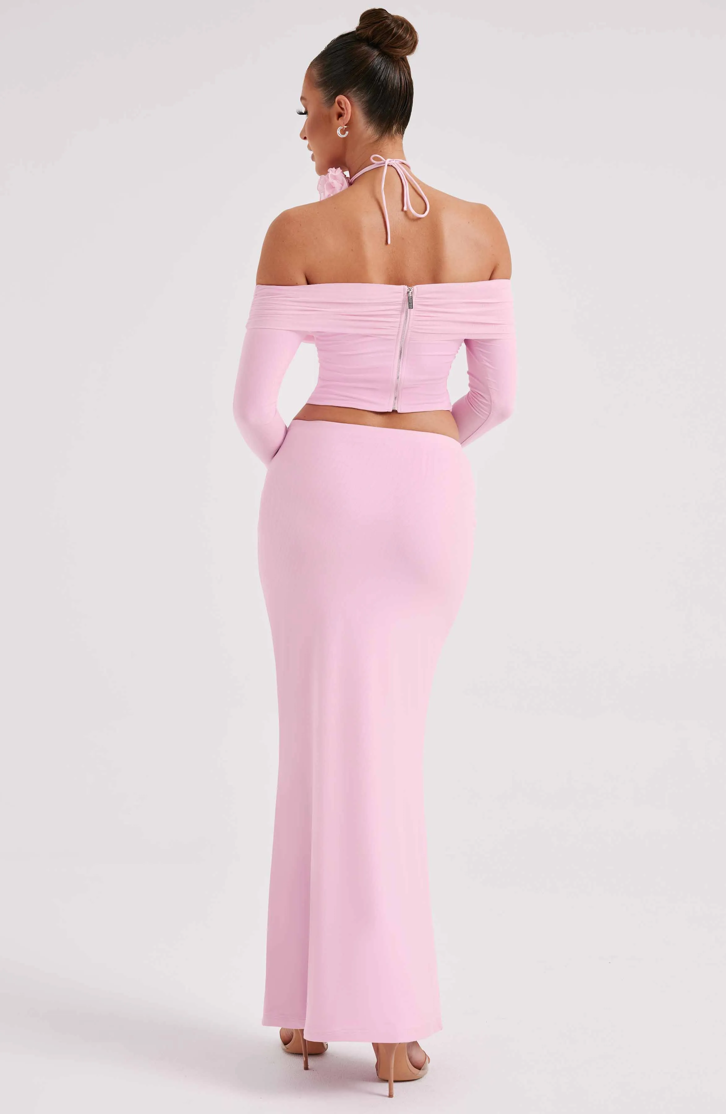 Pink Deema Maxi Skirt