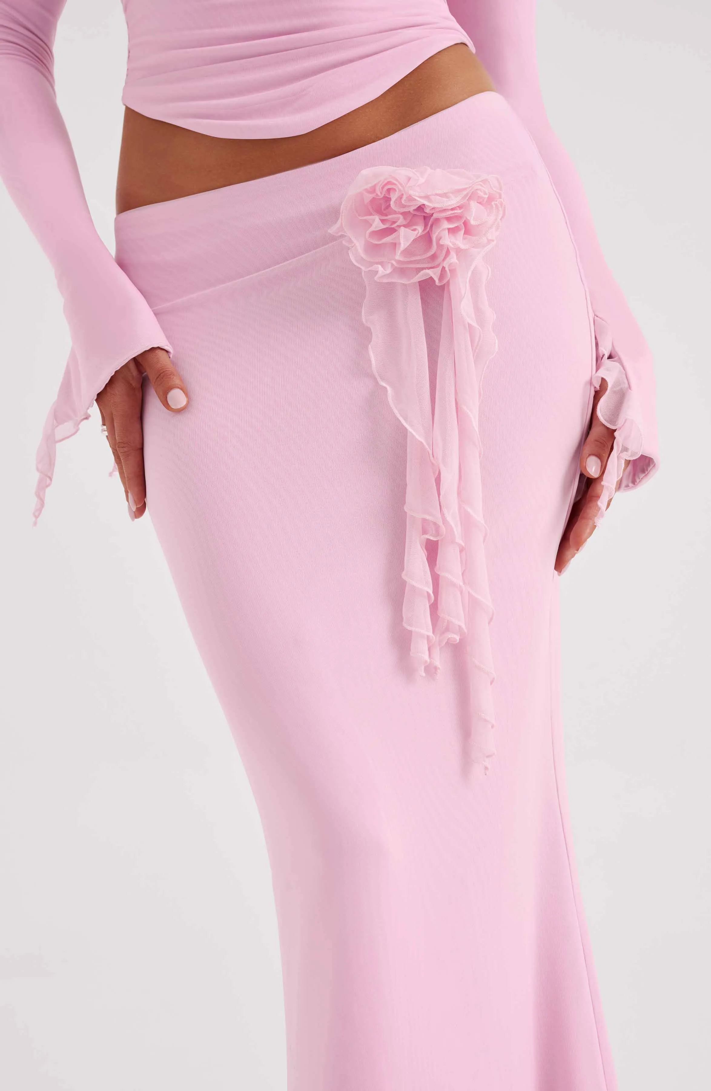 Pink Deema Maxi Skirt