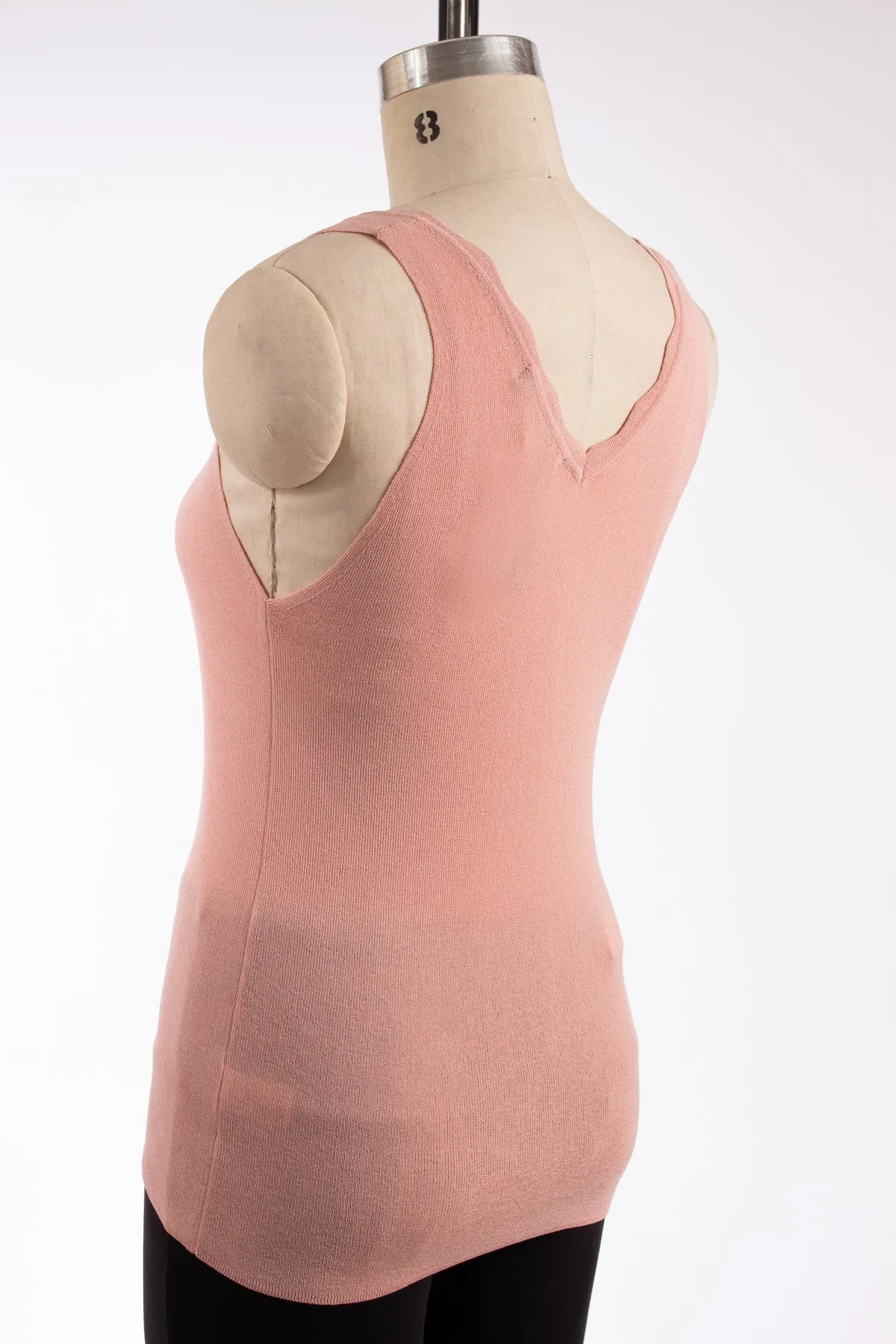 Pink Top with Scalloped Edges