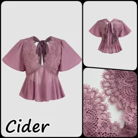 Plain Casual Short Sleeve Shirts & Blouses by Cider