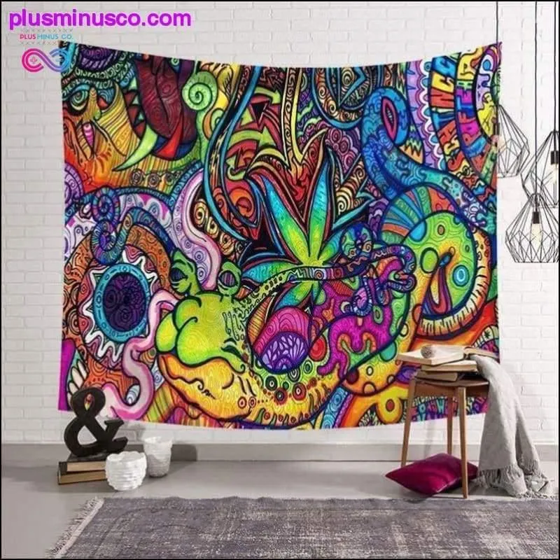 Abstract Mandala Pattern Tapestry