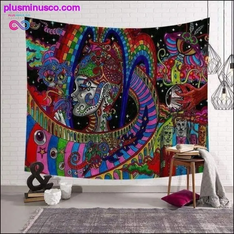 Abstract Mandala Pattern Tapestry