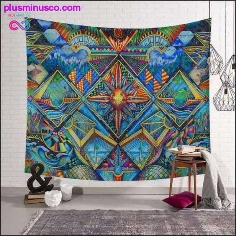 Abstract Mandala Pattern Tapestry