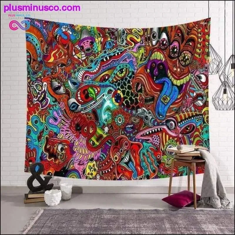 Abstract Mandala Pattern Tapestry