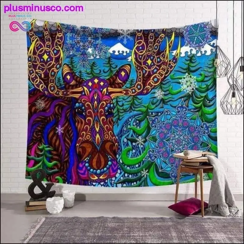 Abstract Mandala Pattern Tapestry