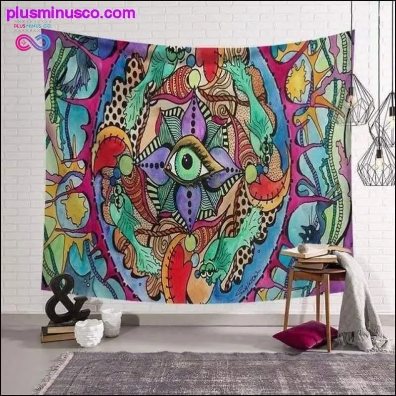 Abstract Mandala Pattern Tapestry