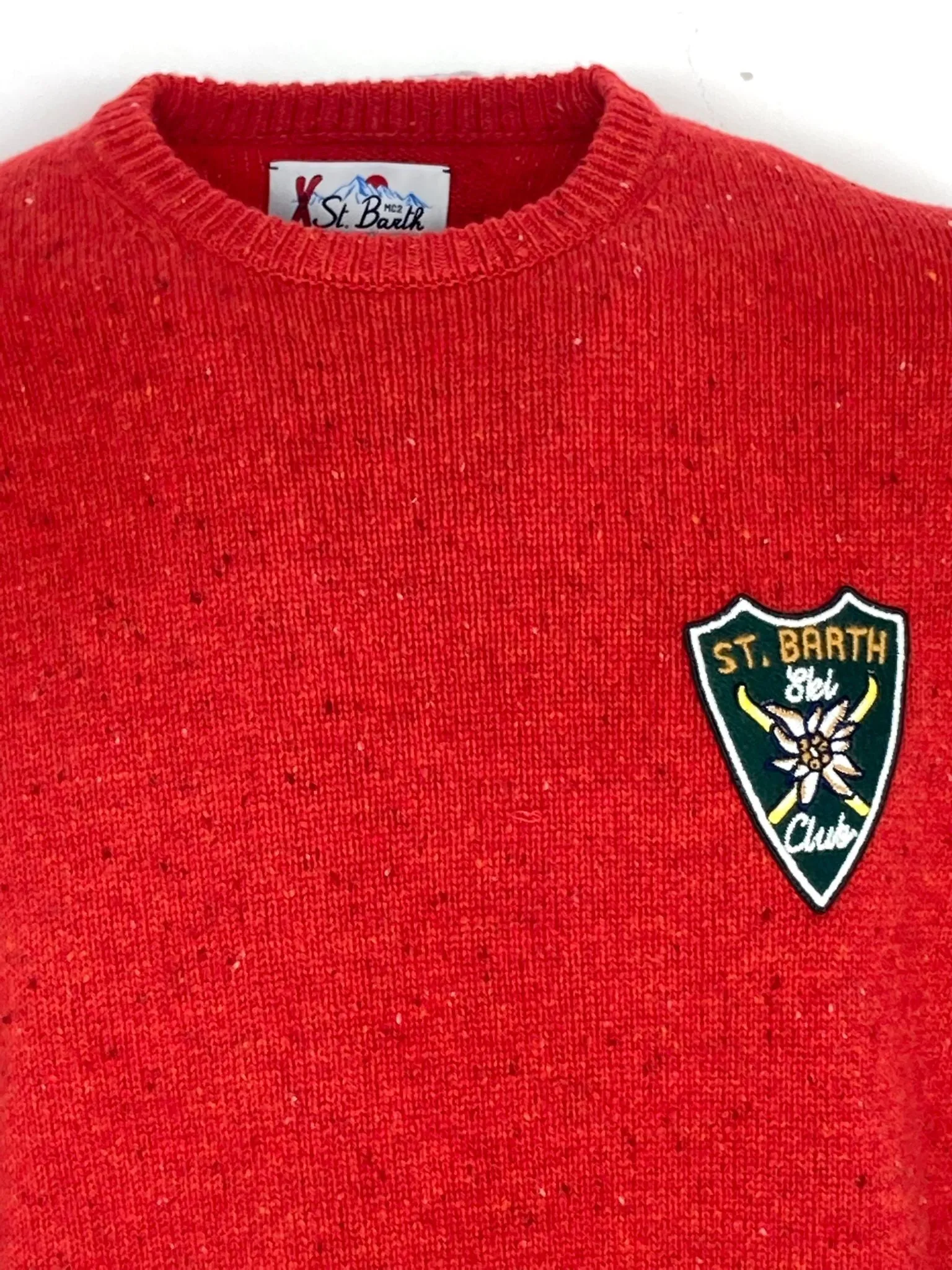 Pullover Red 100% Wool