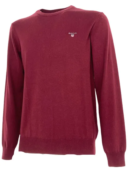 Pullover men's red round neck model