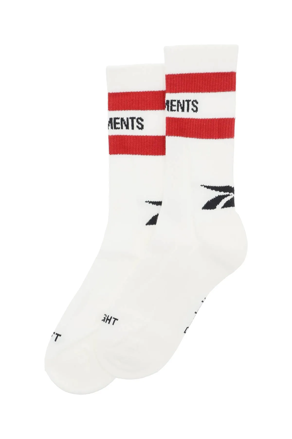 Intarsia Ribbed Logo Socks