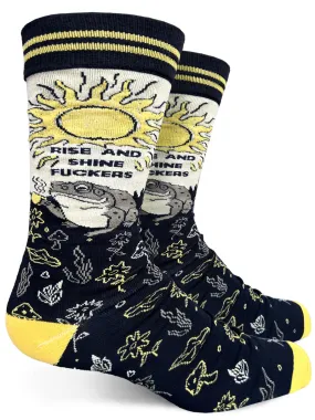 Mens Crew Socks - Rise and Shine