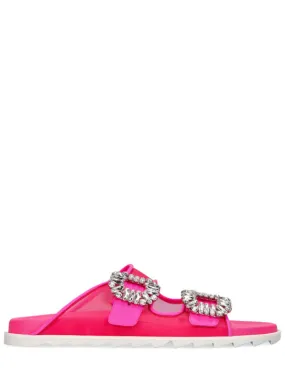 Roger Vivier 10mm Mesh Slide Sandals