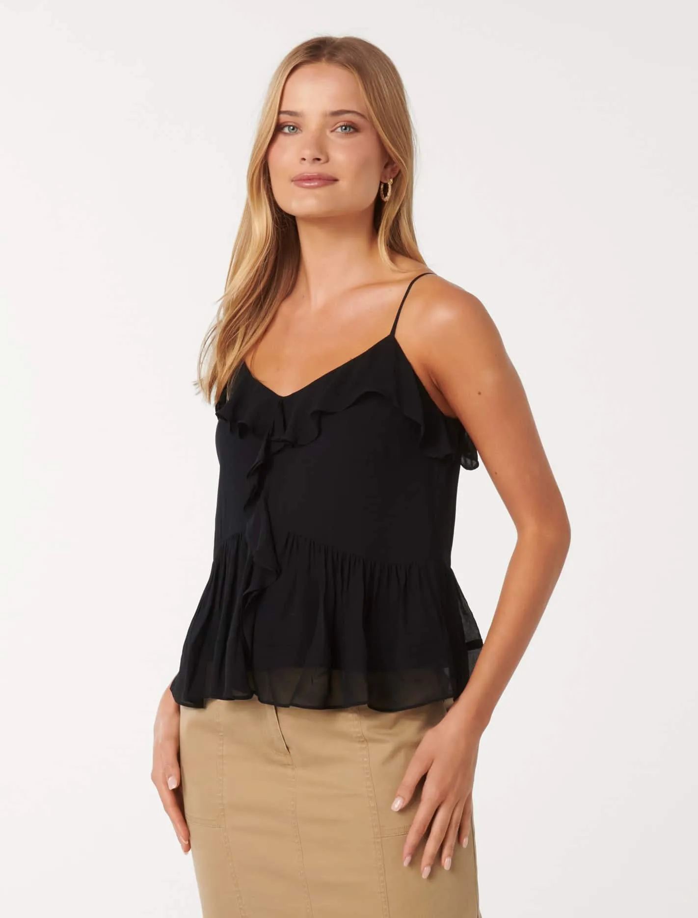 Romana Ruffle Cami Top