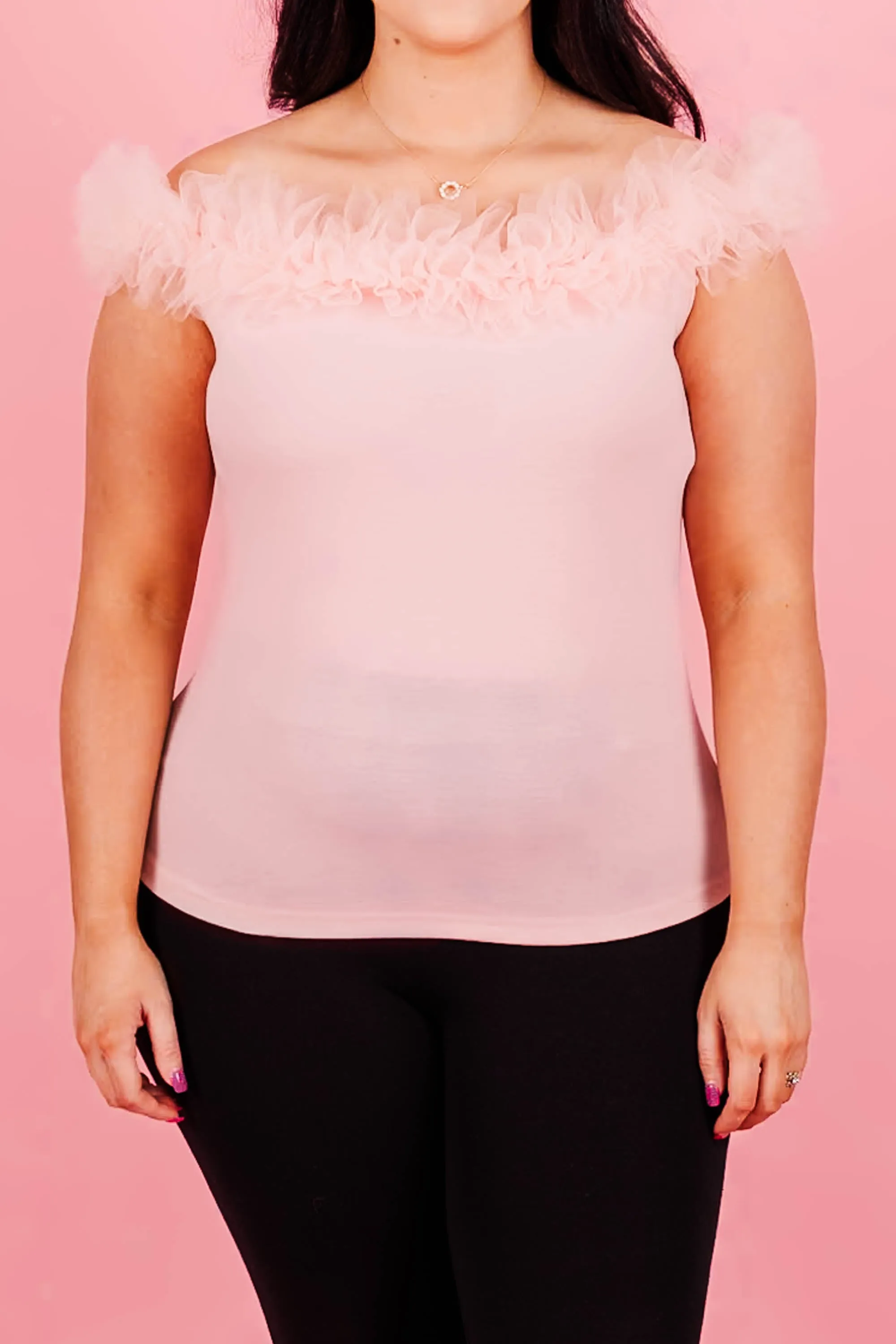 Blush Ruffle Top