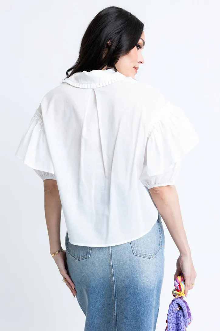 Novelty Ruffle Top