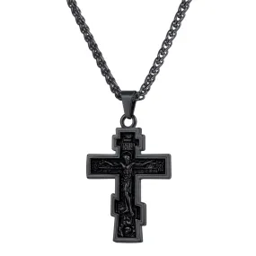 U7 Jewelry Russian Orthodox Jesus Cross Necklace