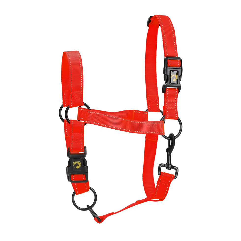 High-Quality Horse Halter Size Small Red