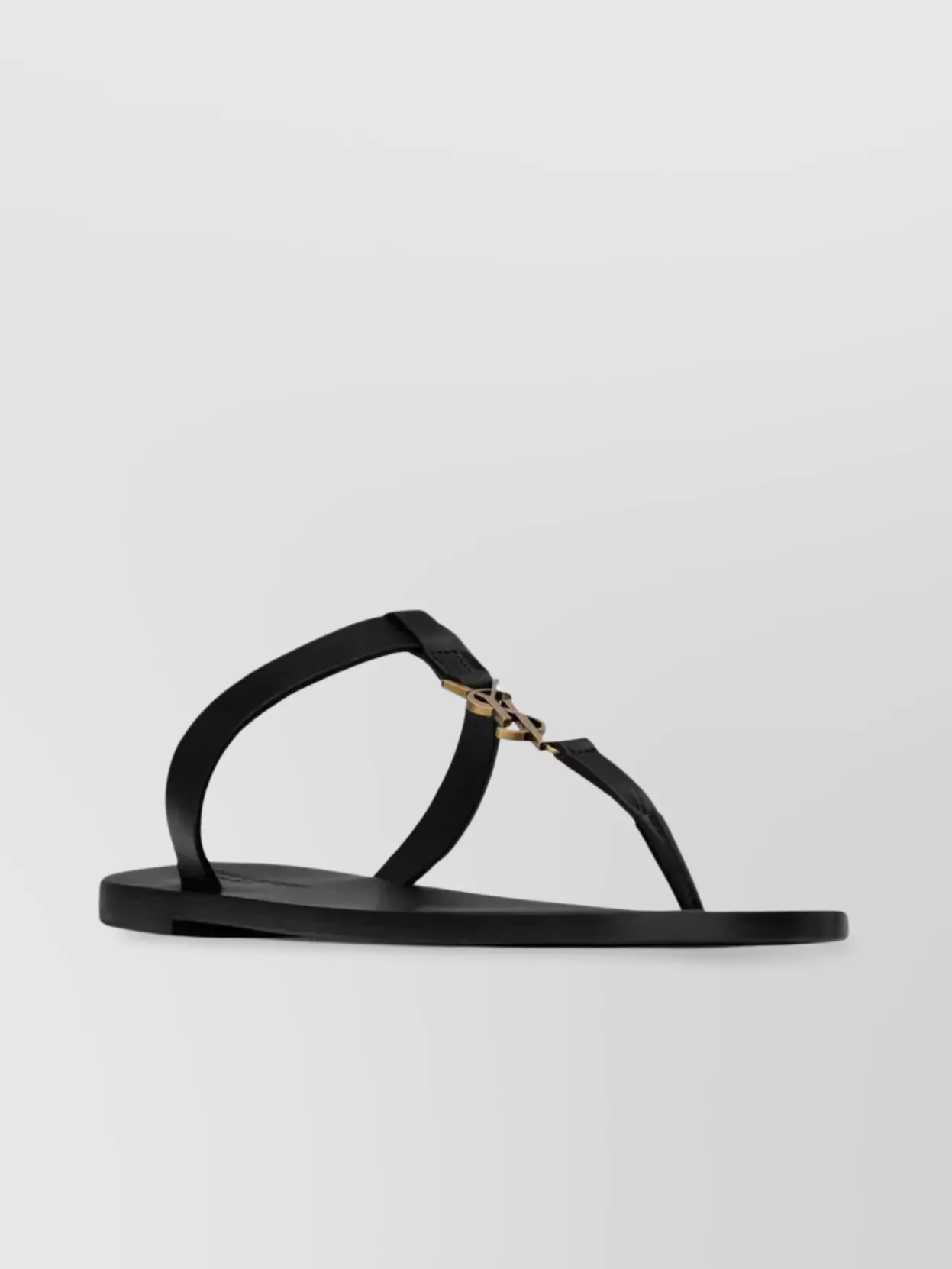 Saint Laurent T-Strap Arch Band Slide Sandals